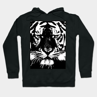 Tiger, fierceness, majesty, leadership, elegance. Hoodie